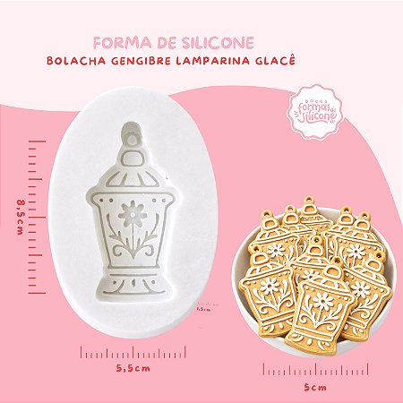 Molde Silicone Bolacha Gengibre Lamparina Glaçe