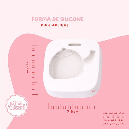 Molde de Silicone Bule Aplique