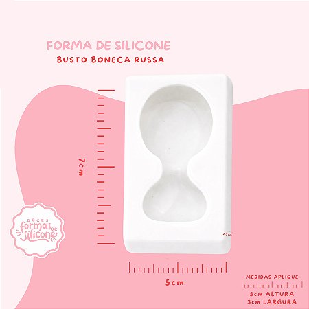 Molde de Silicone Busto Boneca Russa