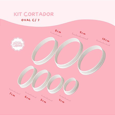 kit Cortador Oval c/ 7