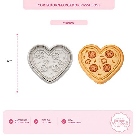 Cortador / Marcador Pizza Love