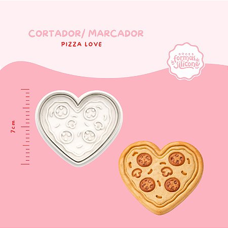 Cortador / Marcador Pizza Love