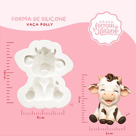 Molde de Silicone Vaca Polly