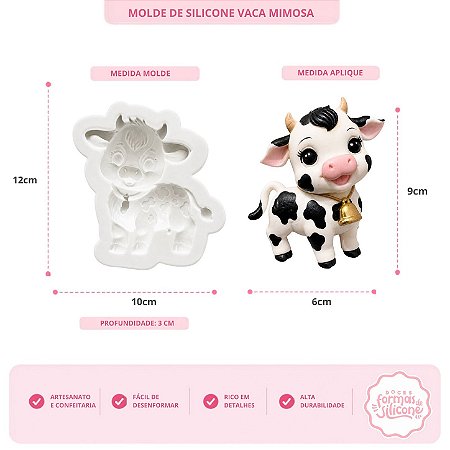 Molde de Silicone Vaca Mimosa