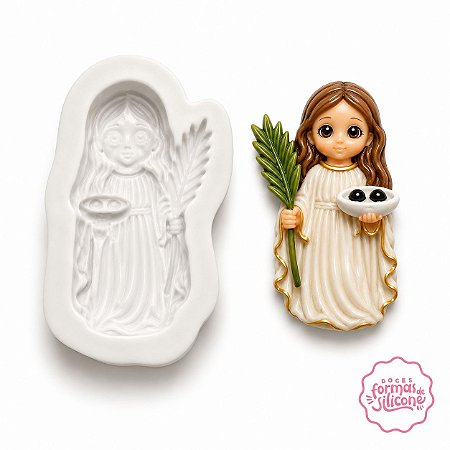 Molde de Silicone Santa Luzia