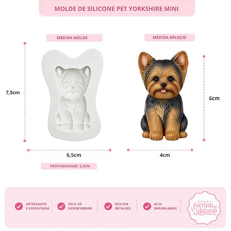 Molde De Silicone Pet York Mini