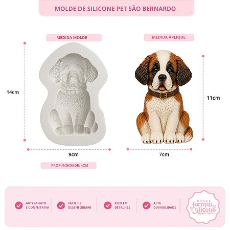 Molde De Silicone Pet São Bernardo