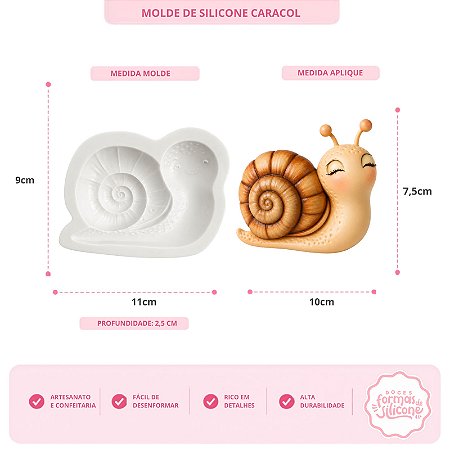 Molde de Silicone Caracol