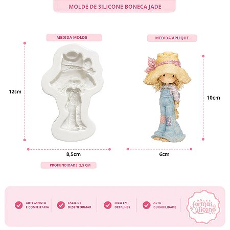 Molde de Silicone Boneca Jade