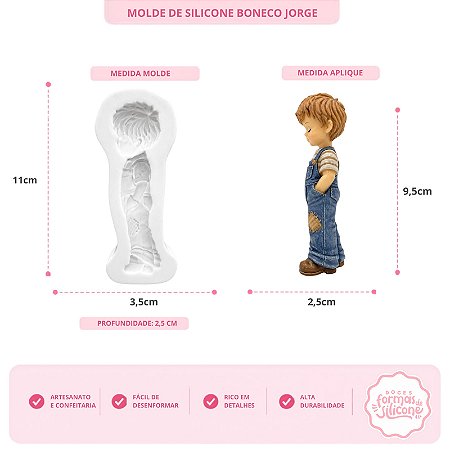 Molde De Silicone Boneco Jorge
