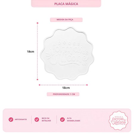 Molde De Silicone Placa Magica