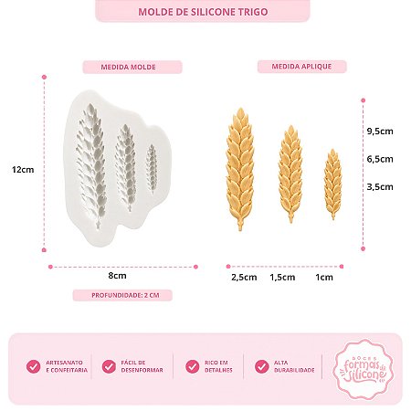Molde de Silicone Trigo