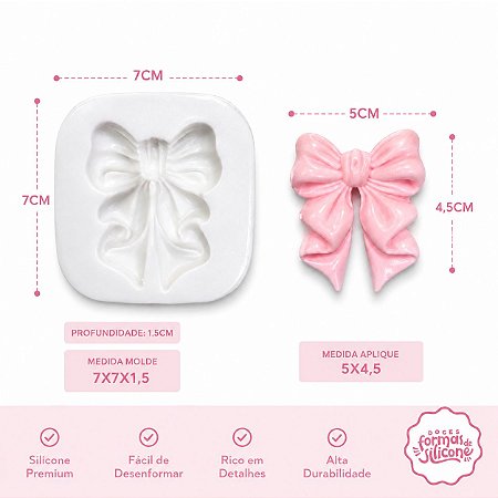 Molde de Silicone Laço Encanto Real P