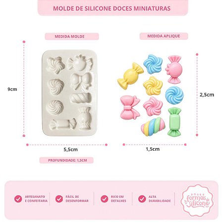 Molde De Silicone Doces Miniaturas