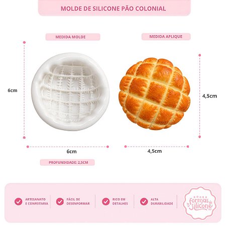 Molde De Silicone Pão Colonial