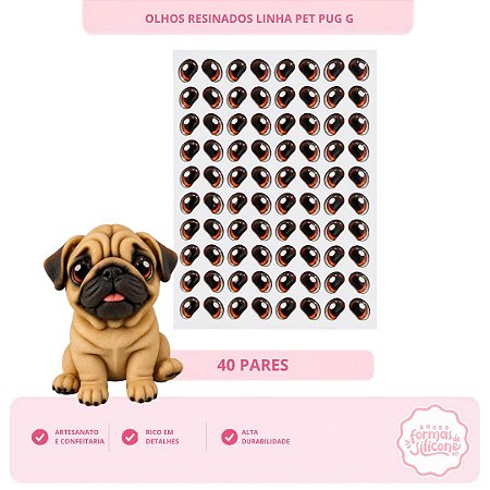 Olhos Resinados Pug G
