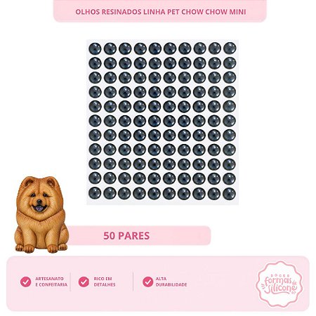 Olhos Resinados Chow Chow Mini
