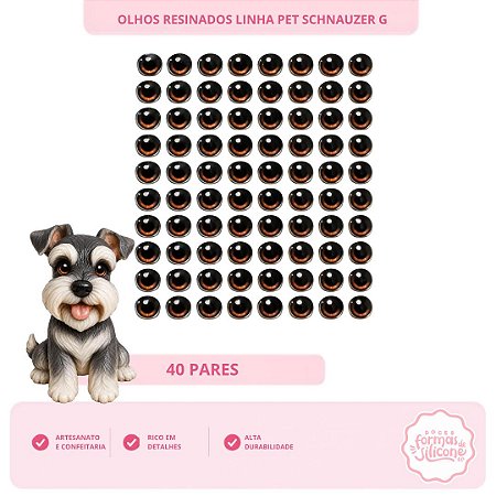 Olhos Resinados Schnauzer G
