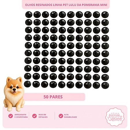Olhos Resinados Lulu da Pomerânia Mini
