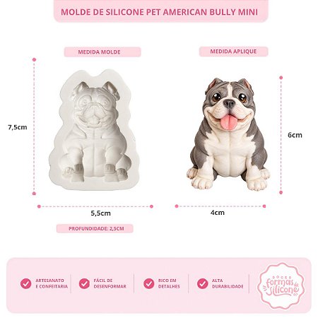 Molde de Silicone Pet American Bully Mini