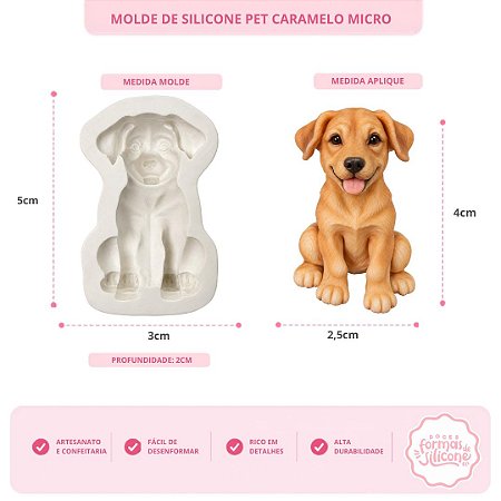 Molde de Silicone Pet Caramelo Micro