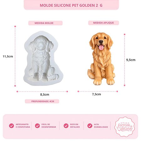 Molde de Silicone Pet Golden 2 G