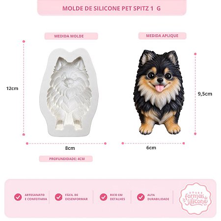 Molde de Silicone Pet Spitz 1 G