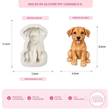 Molde de Silicone Pet Caramelo G