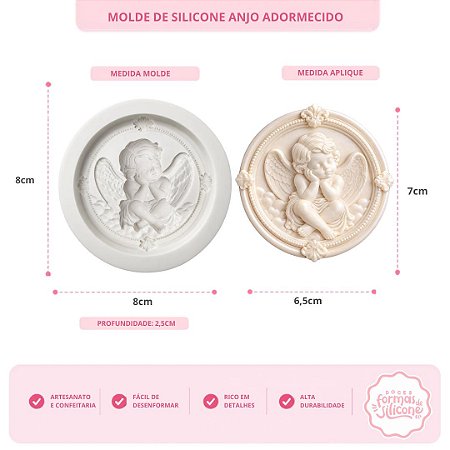Molde de Silicone Anjo Adormecido