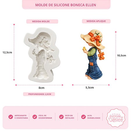 Molde de Silicone Boneca Ellen