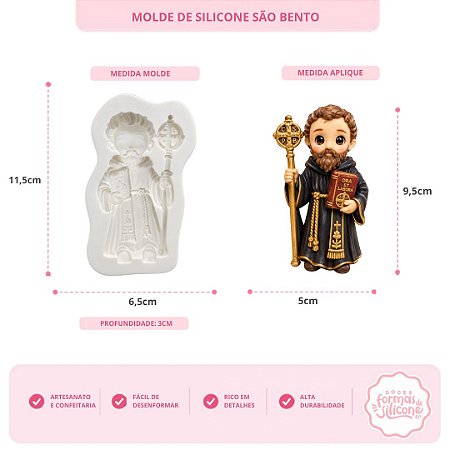 Molde de Silicone São Bento