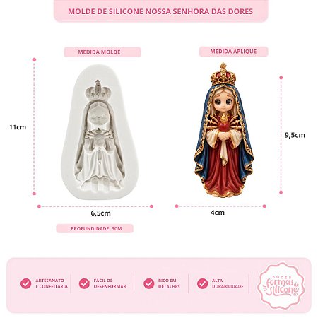 Molde de Silicone Nossa Senhora das Dores