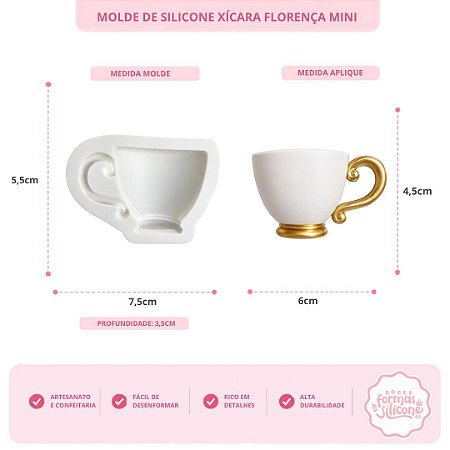 Molde de Silicone Xícara Florença Mini