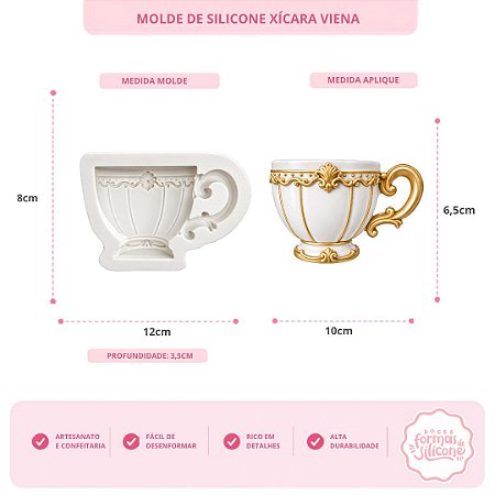 Molde de Silicone Xícara Viena