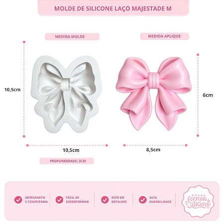 Molde de Silicone Laço Majestade M