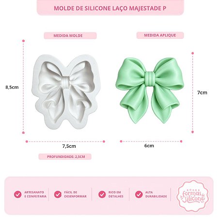 Molde de Silicone Laço Majestade P