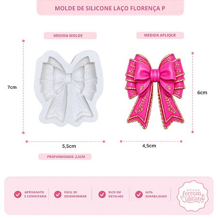 Molde De Silicone Laço Florença P