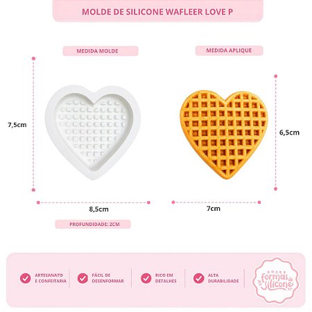 Molde De Silicone Wafleer Love P