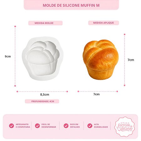Molde De Silicone Muffin M