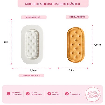Molde De Silicone Biscoito Classico