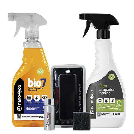 Kit Limpeza e proteção para seu carro - Nano4you