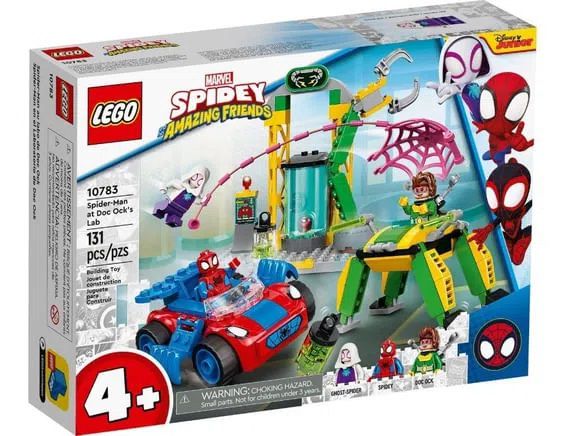 Lego Super Heróis - Marvel - Homem Aranha - Laboratório - 131 Peças -10783 - Lego