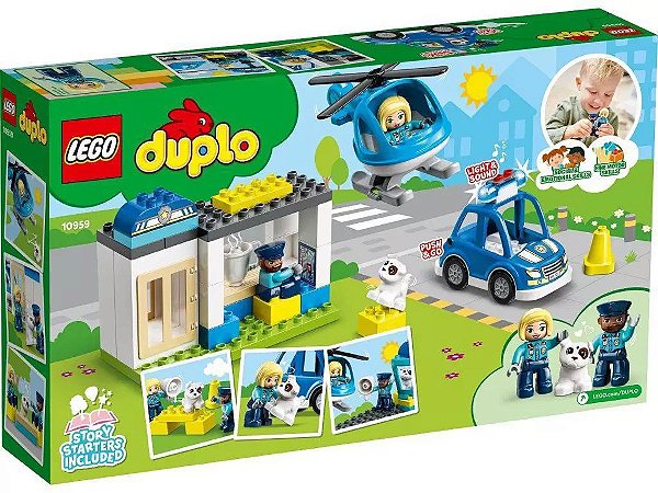 Lego  Duplo - Delegacia de Polícia e Helicóptero - 40 Peças - 10959 - Lego✔