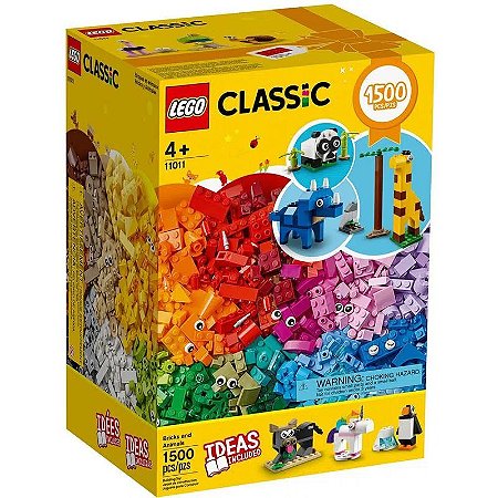 Lego Classic - Peças E Animais - 1500 Peças - 11011 - Lego✔