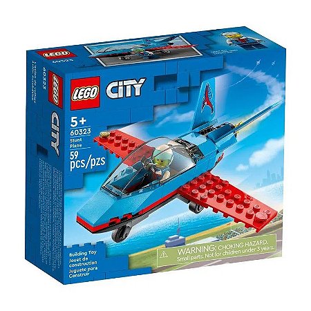 Lego City - Avião de Acrobacias - 59 Peças - 60323 - Lego✔