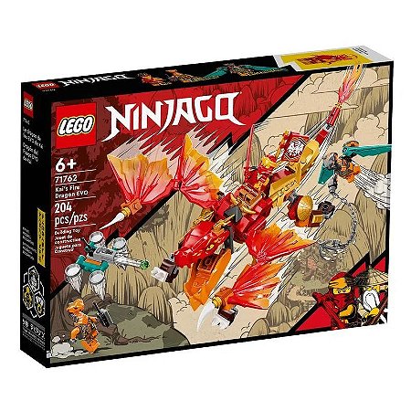 Lego Ninjago - Dragão do Fogo EVO do Kai - 204 Peças - 71762 - Lego