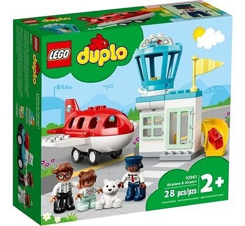 Lego  Duplo - Avião e Aeroporto - 28 Peças - 10961 - Lego✔