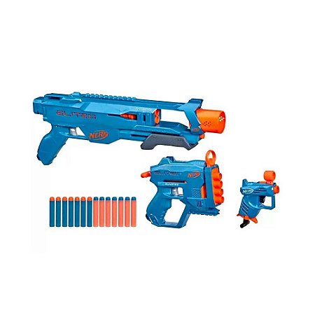 Brinquedo Revolver Similar a Nerf Arma Lançador C/ 3 Dardos