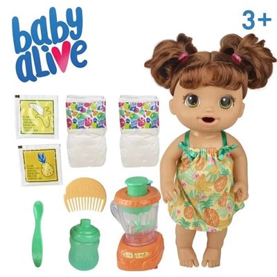 Boneca Baby Alive - Misturinha Tropical Morena - Abacaxi - E6944-  Hasbro