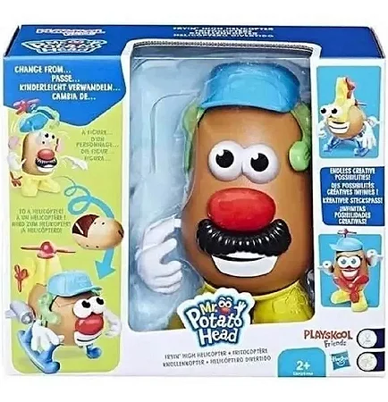 Figura 20 Cm - Mr. Potato Head - Nas Alturas - Helicóptero - E1958 - Hasbro